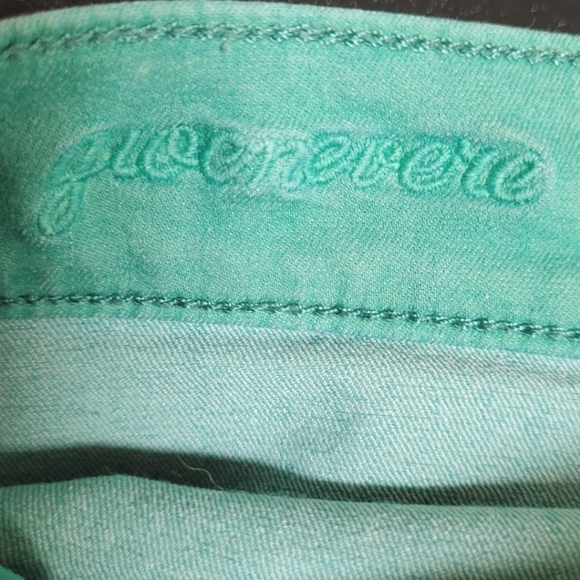 7 For All Mankind Bright Green Lightweight Mid-Rise Skinny Ankle Jeans - Size 24 - Picture 11 of 11